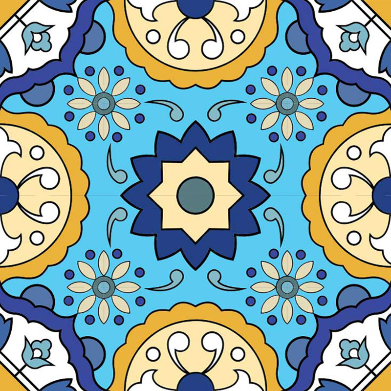 Carreau de mosaïque auto-adhésif en vinyle 7 po x 7 po