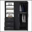 Armoire Rumanu, chambre à coucher, noir-2132097974
