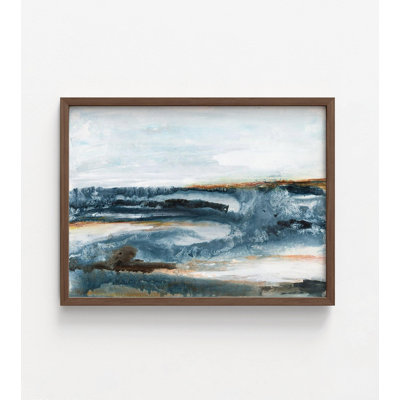 «Ocean Blues I» par Lila Bramma, reproduction de l'océan Bhagirathi, Bhagirathi bleu, peinture de l'océan profond, impression d'art marin, reproduction de peinture à l'huile nautique