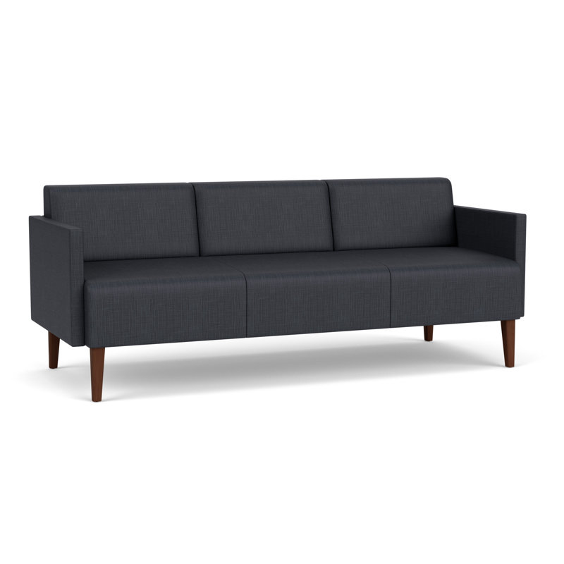Luxe Lounge Reception Sofa, Plot Line Cauldron, Walnut Wood