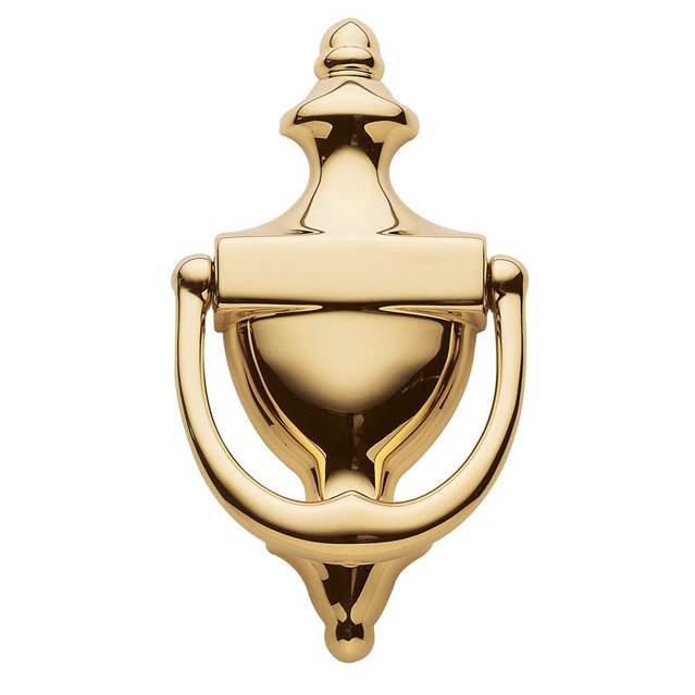 Colonial Door Knocker, Polished Brass