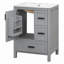 Modern 24-inch Bathroom Vanity with Ceramic Sink, Soft-Close Door, and Ample Storage for Small Spaces-116452205
