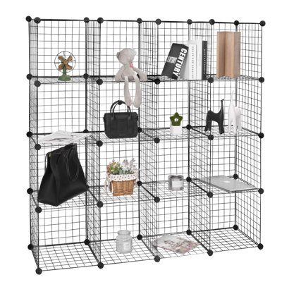 Ibanez 144cm H x 144cm W Iron Cube Bookcase