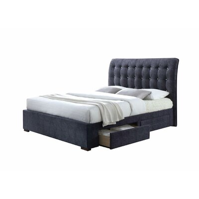 Odstanus Tufted Upholstered Low Profile Storage Sleigh Bed -  Red Barrel Studio®, 12851B667D5C4C8583EE5C57DE991866