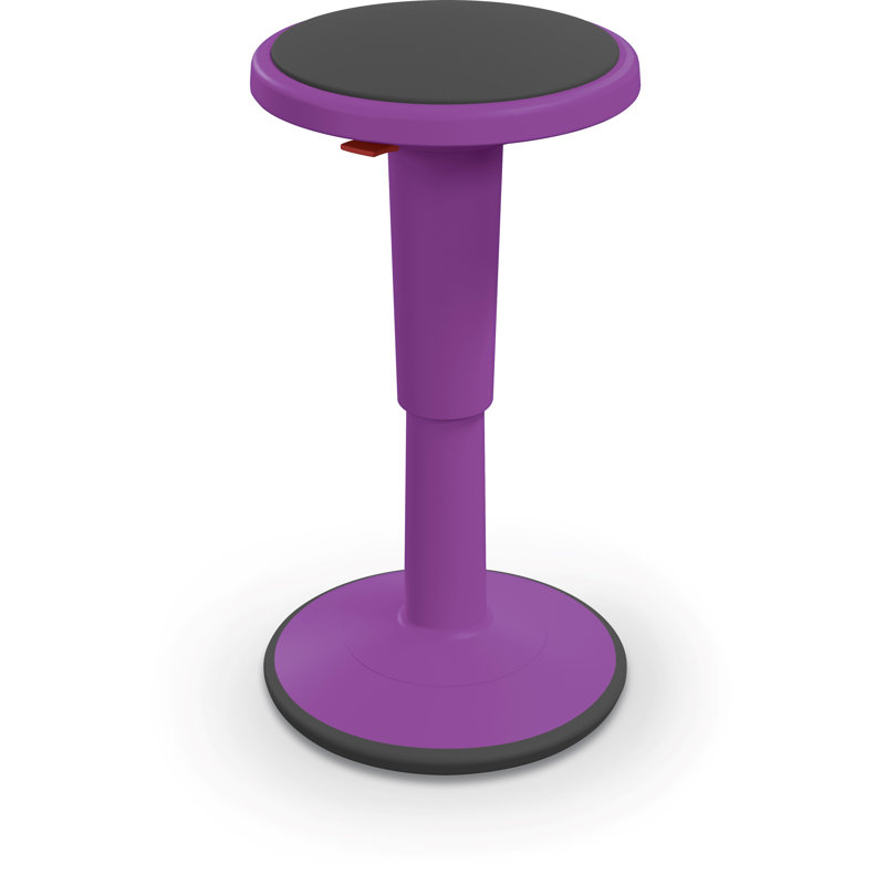 Adelmina Adjustable Height Ergonomic Active Stool, 24"H, Purple