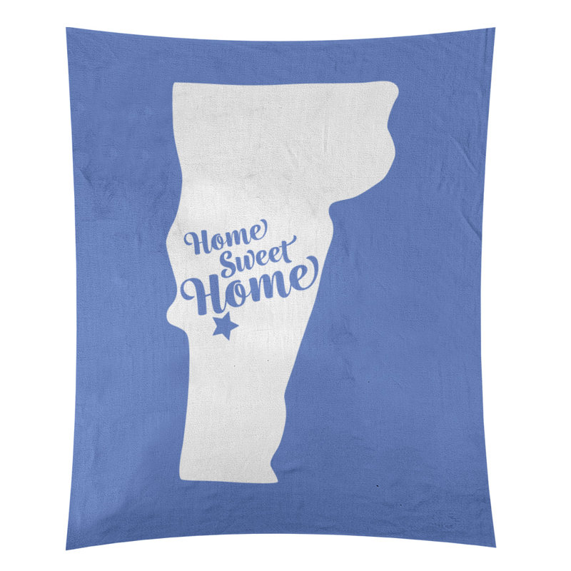 Tapisserie murale Home Sweet Rutland, H 27,5 po x l 37,5 po, Bleu