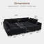 Canapé modulaire en velours Kandle-336646008