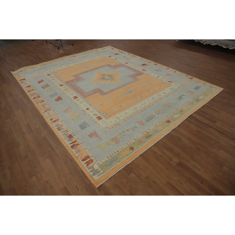 Tapis turc oriental à motif végétal 8 x 10