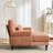 52"l Upholstered Chenille Lounge Chaise Chair-535344962