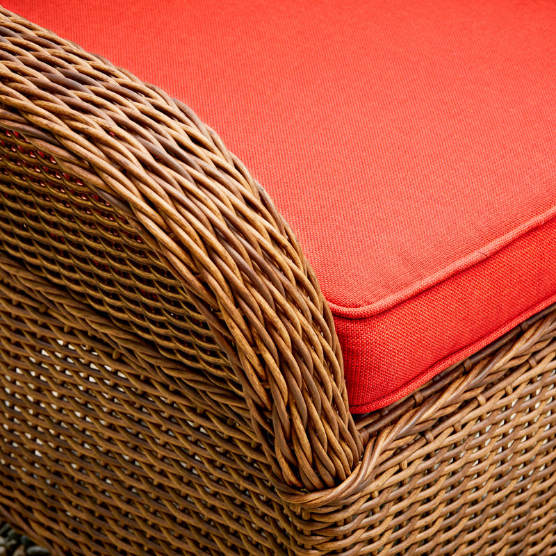 Chaise de patio avec coussin Amada