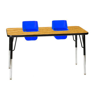 Laminate Adjustable Rectangle 2 Students Activity Table