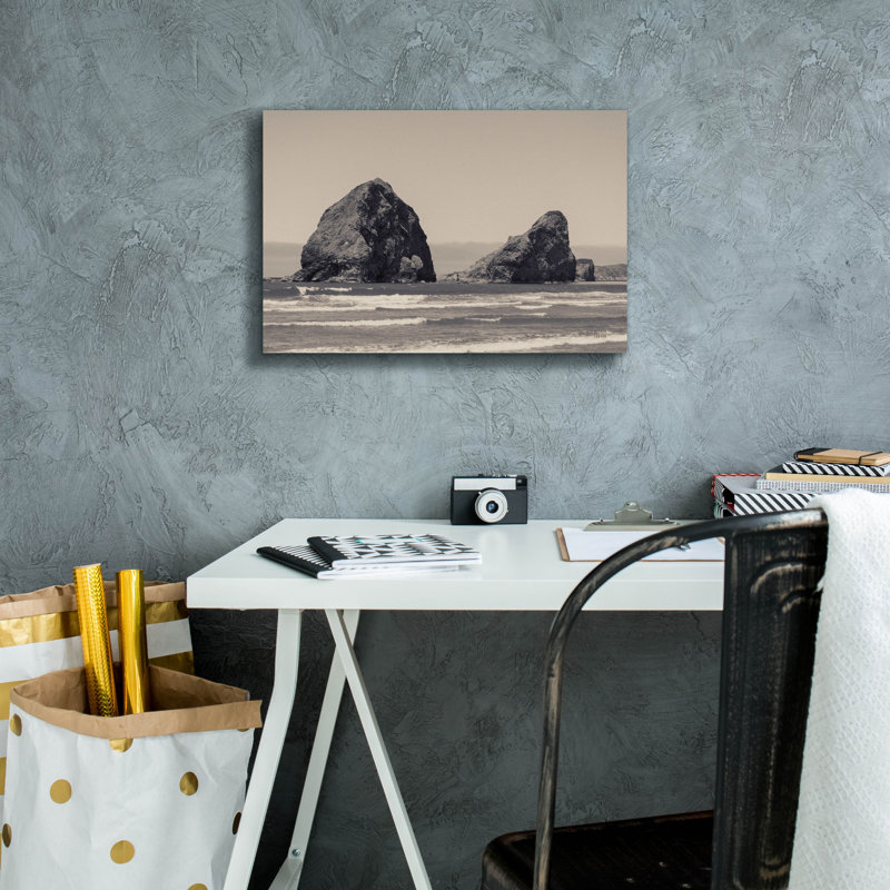 «Rocky Shores» par Nathan Larson, art mural sur toile, H 12 po x l 18 po x P 0,75 po