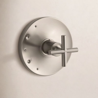 Purist Rite-Temp Valve Trim with Cross Handle