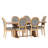 Holli 6-Person Extendable Trestle Dining Set-796021472