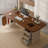 Brownness+Beige Rectangular Manufactured Wood 3 drawers desk-1623932545-1623932546