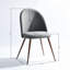 Chaises d'appoint rembourrées avec dossier incurvé et pieds d'appoint robustes en métal-1681867671