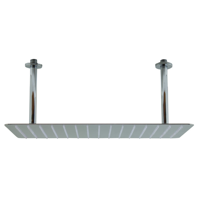 Pomme de douche à pluie ajustable, Poli uni