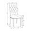 Ensemble de 2 chaises d'appoint rembourrées pour la maison
