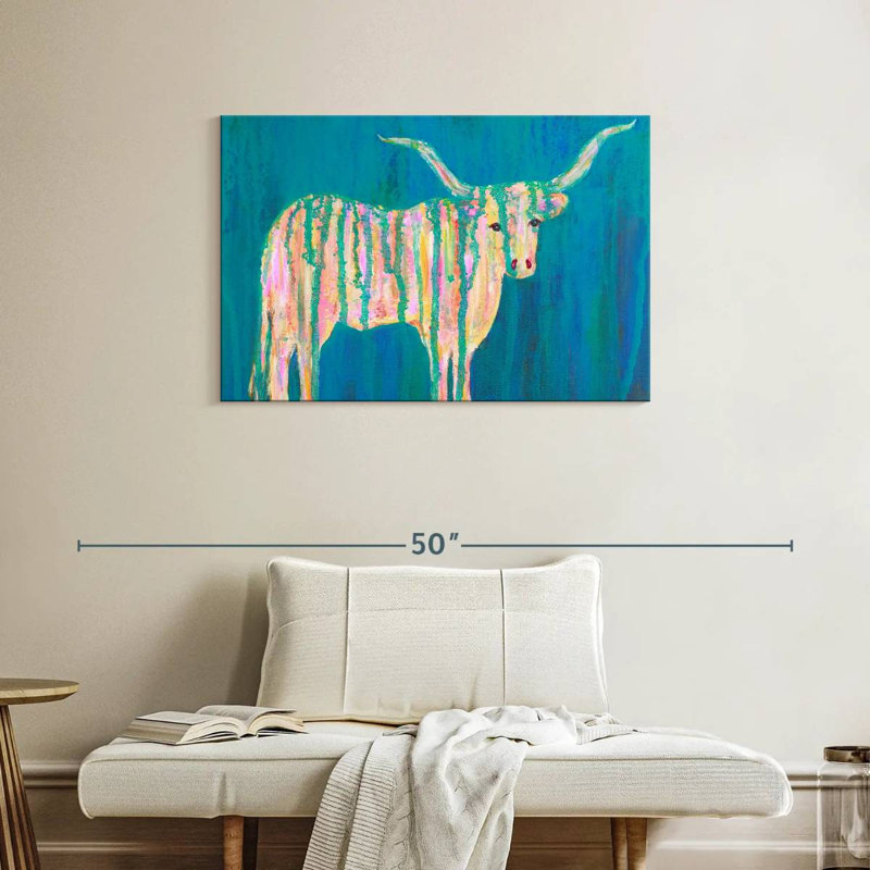 Brampt Texas Longhorns, 24" H x 36" W