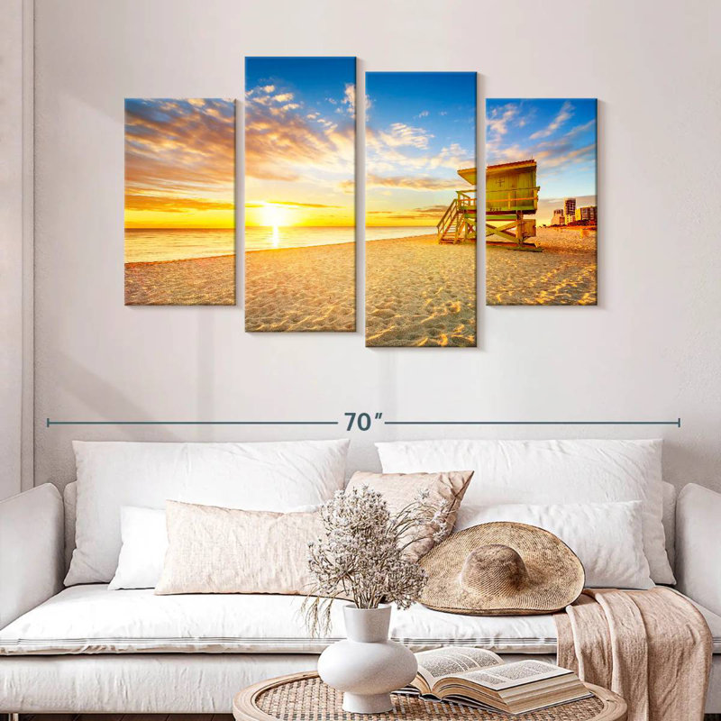 South Beach Lifeguard Tower Miami, 32" H x 52" W
