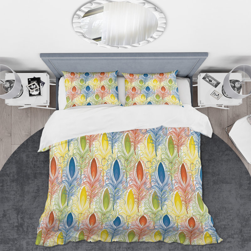Housse de couette en microfibre, Housse de couette simple + 1 taie décorative stan