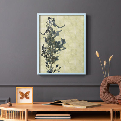 Chinoiserie 2 Tan II Framed Print - Solid Wood