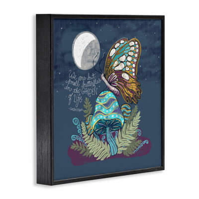 We Are But Small Butterflies Framed Giclee Art, design by Connie Summers