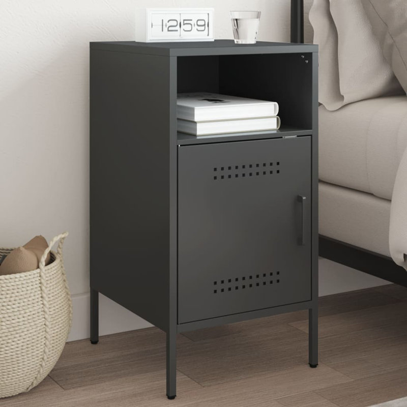 Armoire de chevet vidaXL, Noir