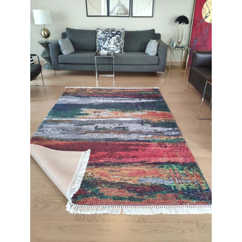 Tapis Maryemma avec envers antidérapant, Rectangle 5 pi 3 po x 16 pi 5 po