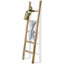 Échelle de couverture en bois 57 po entièrement assemblée-1148505660