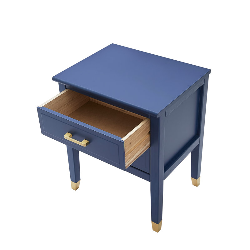 Cormac 50cm W Bedside Table, Navy