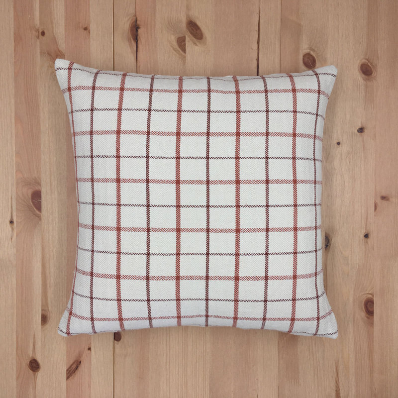 Housse de coussin London Plaid, Bleu, Polyester