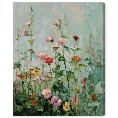 Chaîne de couleurs I, art floral occidental sur toile par Art Remedy