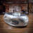Vintage Industrial Style Metal Oval Coffee Table Single Coffee Table