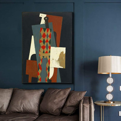 " Harlequin 1915 By Pablo Picasso " by Pablo Picasso