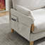 Canapé-lit inclinable pliable, canapé-lit convertible 3-en-1, décor Mid-Century moderne-1229175837