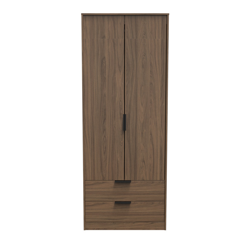 Turah Manufactured Wood Wardrobe, Carini Walnut