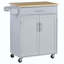 Îlot de cuisine avec chariot, tiroir, armoire de rangement et porte-serviettes-421597029