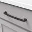 Poignée à tirer de la collection Bridges - Poignée d'armoire de 7 à 9/16 po de centre à centre en bronze huilé - Quincaillerie transitionnelle et déco pour tiroirs et armoires-116182020-116182015-139142013