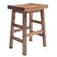 Tabouret de comptoir en bois d'acacia massif Durango de 26 po, naturel-621266854-543904401