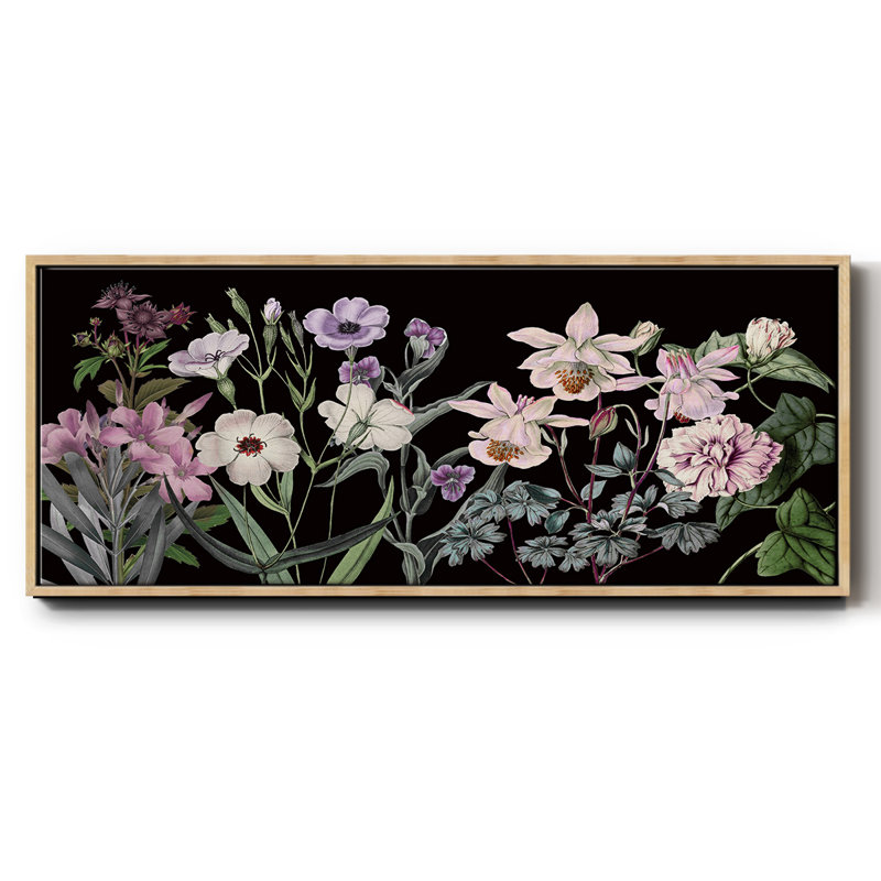 Garden Array- Framed Canvas, 24" H x 60" W