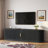 66.9‘’TV Stand With Sliding Wood Slatted Doors For Tvs Up To 75"-890534140