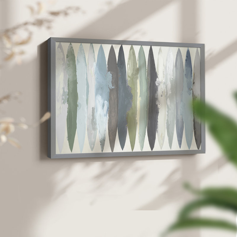 Nautical Series-CCXL -Framed Print - Restickable, 8" H x 10" W, Gray