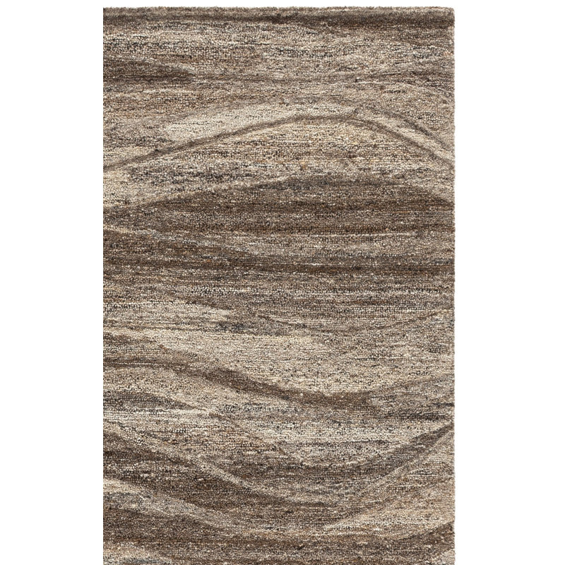Oakwood 102 touffeté à la main 80% laine; Tapis abstrait 20% coton, Tapis de couloir 2 pi 3 po x 8 pi 0 po