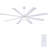 72" 8-blade Large Ceiling Fans Modern Farmhouse Indoor With Lights And Remote-173266779
