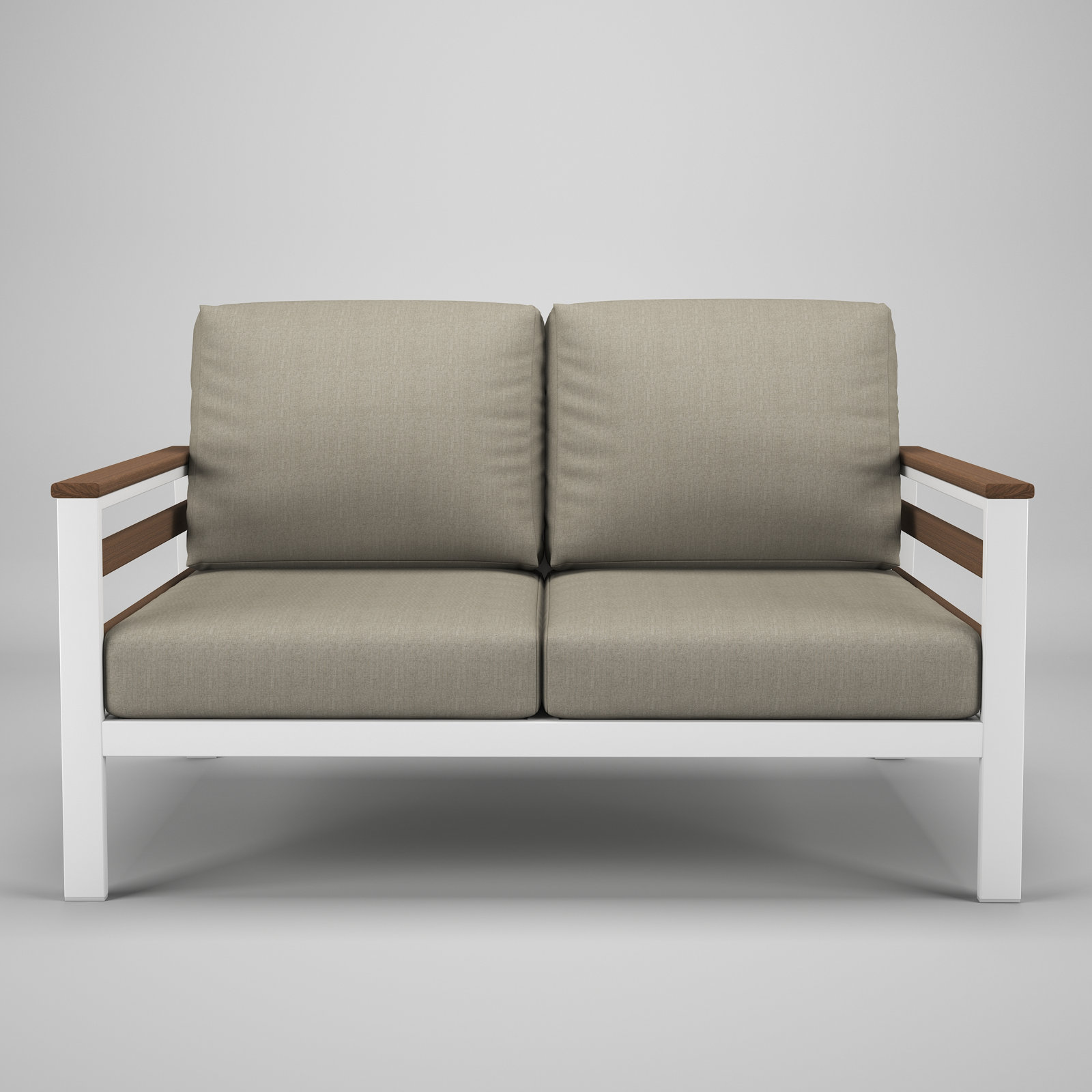 Townsend 55" Sunbrella® Patio Loveseat, Spectrum Dove