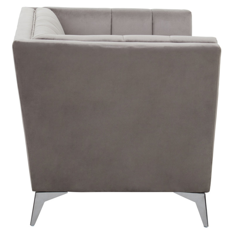 Velvet Chair, Grey