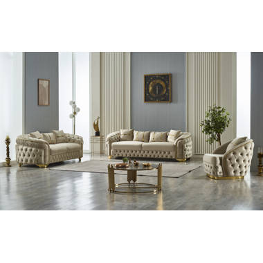 Aukfa 3 Pieces Living Room Sofa Set, Sectional Sofa Sets India | Ubuy