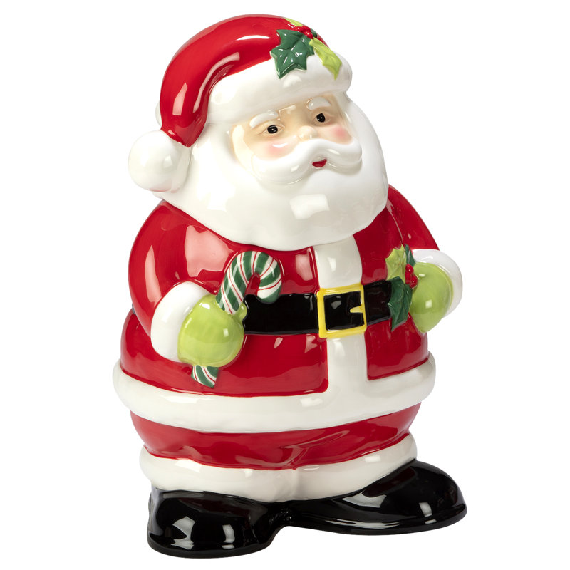 Certified International Holiday Magic Santa 3-D Cookie Jar