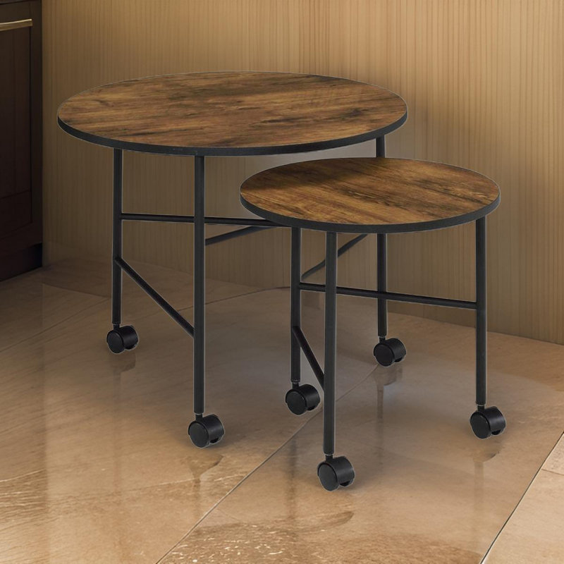 Ensemble de 3 tables gigognes rondes Lorene